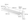 [Yamazaki] Bathroom Door Towel Bar Upper, Bath Towel Hanger White, Approx. W57.5 x D22.3 x H17cm, Tower, Easy Installation, Pajama Storage,