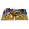Foldable 3D Christmas Popup Greeting Card with Envelope Stylish Handmade Festives Surprise Card for Family and Friend