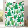 Santa Claus Happy New Year Print Throw Blanket,Warm,Bed,Living Room Sofa,Lounge,Ideal For Holiday Gatherings,Birthday Present