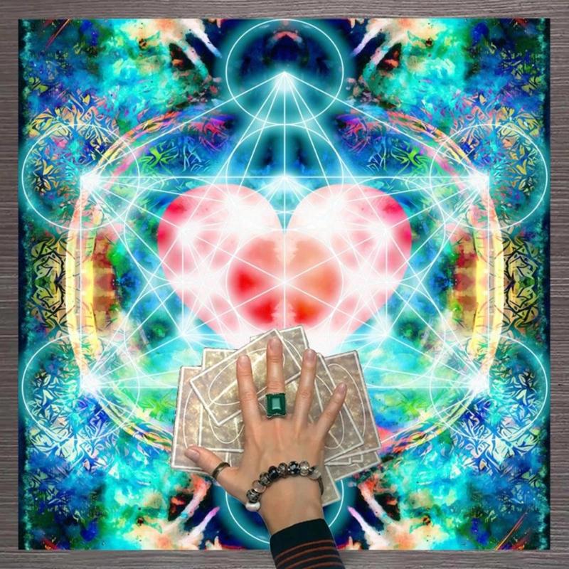 Tarotkarten Tischdecke Altartuch Orakel Divinationen Brettspiel Zubehör