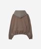 Node Labs Dev:10 Check Double Hoodie Zip-Up_Pale Brown