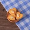 6Pcs/Set Toast Bread Food And Play Series Bear Shaped Cookies Resin Accessories Cream Glue Diy Phone Case Keychain
