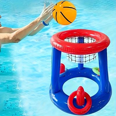 Nafukovací bazénový basketbalový koš Plovoucí sada vodních her Kroužky Hod Sportovní hračky Pro děti Letní hračky do bazénu