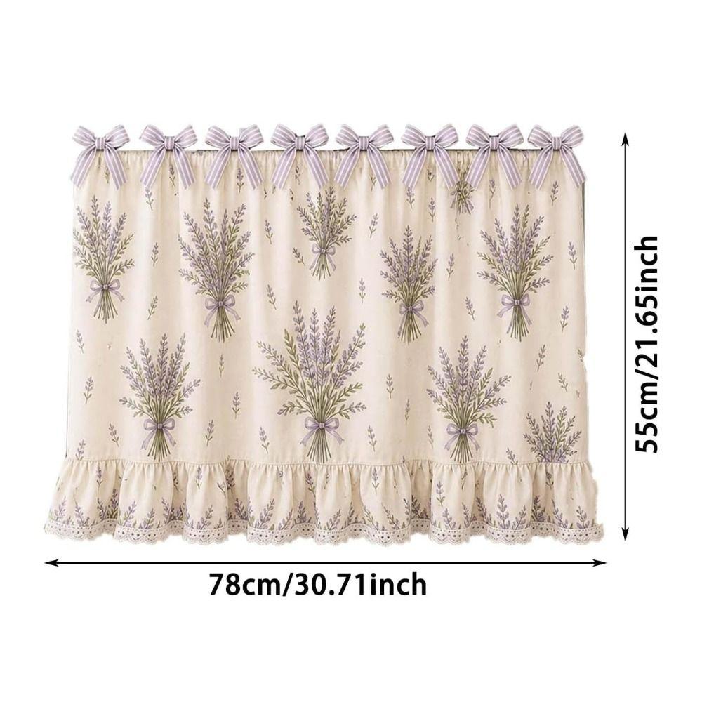 Cotton Blend Stove Cover Skirt Charming Farmhouse Stove Skirt Rustic Oven Curtain  Home