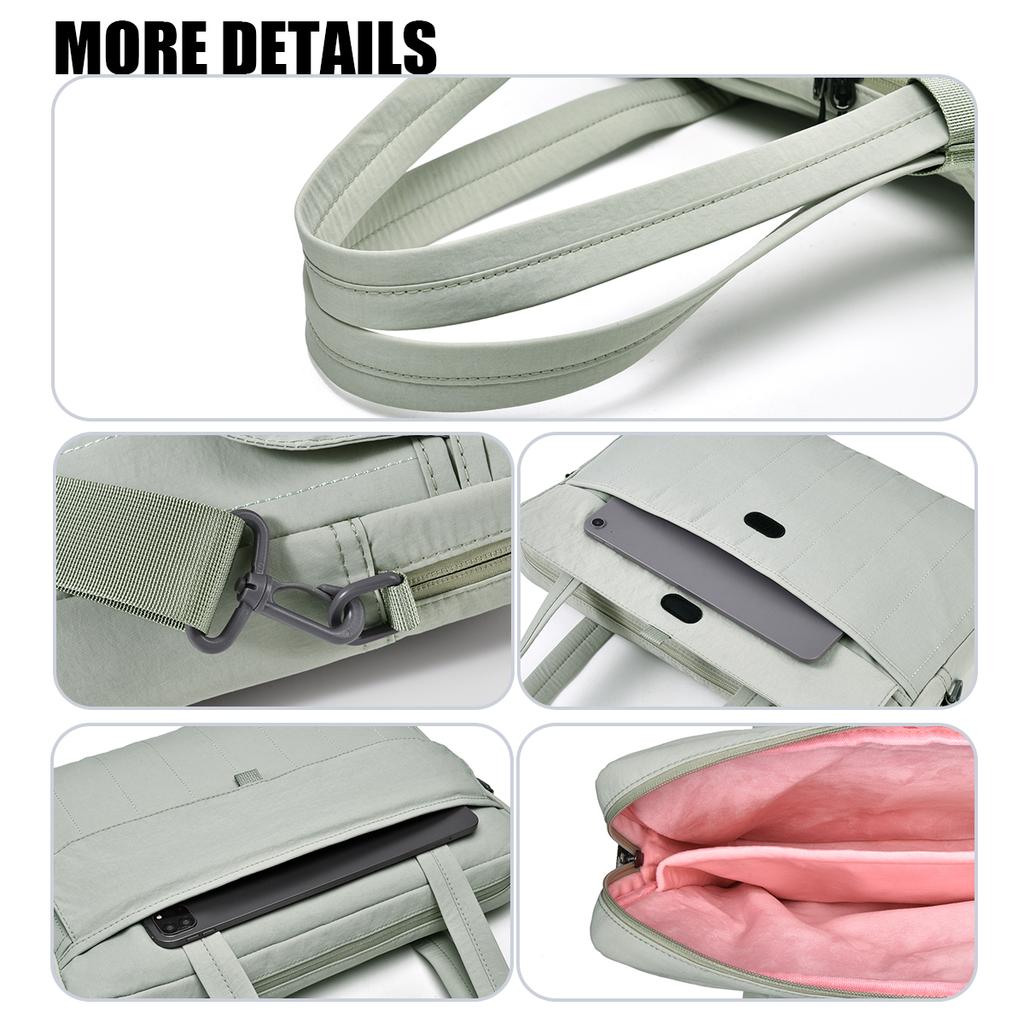 16inch Laptop Bag 14inch High-End Tablet Storage Shoulder Commuter Handbag Women's Shoulder Bag 15inch Simple Commuter iPad Protective Bag