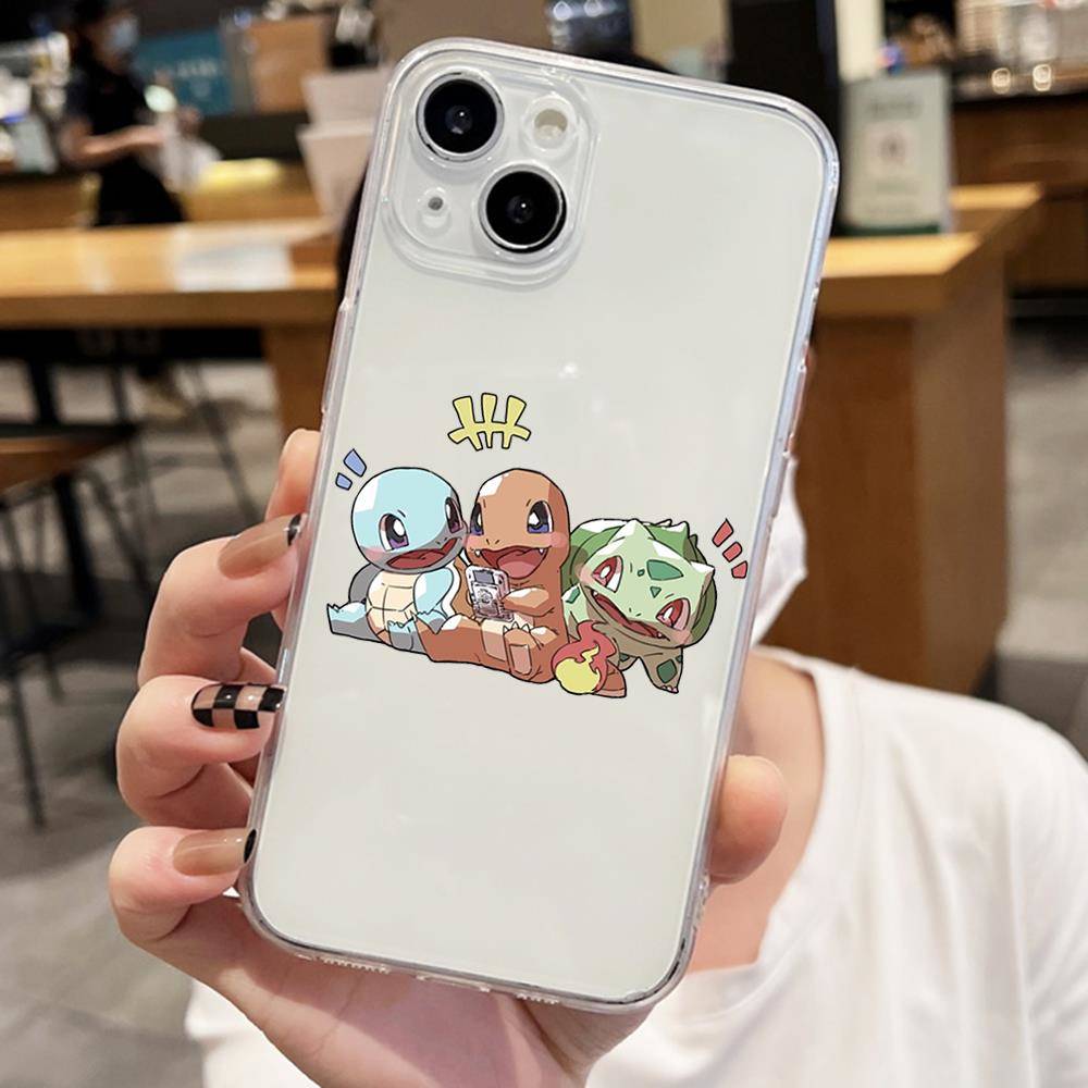 E-57 Pokemon Cute Case για iPhone 7 8 11 12 13 14 15 16 Pro Max Plus Mini Xiaomi Redmi A3 9A 9C 10A 10C 13C Σημείωση 9 11 Realme Narzo C30 C55