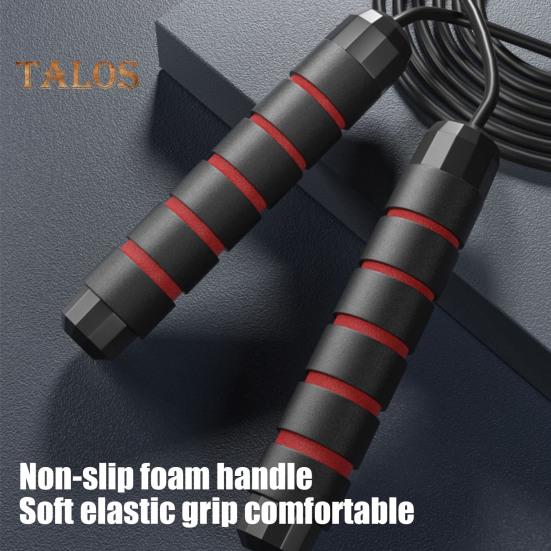 Skipping Rope Non-slip Foam Handle Length Adjustable Tangle-Free Students Kids Men Women Workout Training Lose Weight Jump Rope