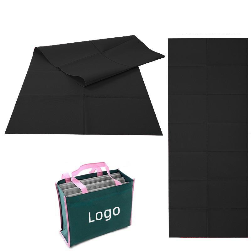 Easy Carry Folding Anti Slip PVC Exercise Travel Fitness Portable Yoga Mat