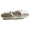 3.5CM Children Girls Women Satin Ballroom Latin Waltz Dance Shoe Low Heel Close Toe Indoor Dancing Shoes Heeled 3.5CM