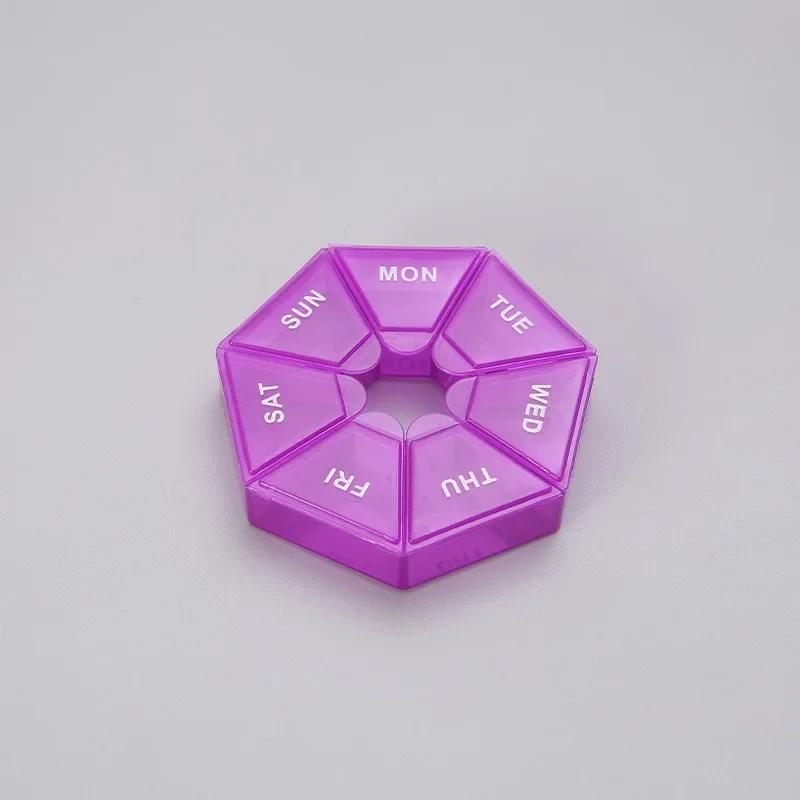 1-4pcs Mini Small Portable Travel Vitamin Pill Box Pills Cases Container Organizer Storage Tablets Grids Medicine Fish Oils