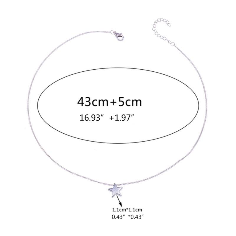 Unique Star Shaped Necklace Hip Hop Eye-catching Pentagrams Sweater Chain Summer Grunge Star Necklace Y2K Jewelry