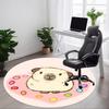 1 Stück Hamsterleckerlis Büro Runder Teppich, Teppich für Büro, Gaming, Leichte Runde Bodenmatte yy260205097