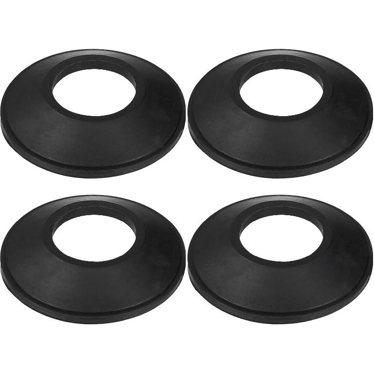 Bathtub Drain Stopper Gasket, Black Rubber, 2-1/16 X 1 X 1/4 Inch, Tip-Toe Style, 2 Pack