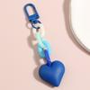 Handmade Heart Keychain Acrylic Plastic Link Chain Key Ring For Women Girls Handbag Pendant Accessorie Car Keys Jewelry Gifts