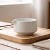 Matcha Bowl with Spout Ceremonial Chawan Glazed for Home