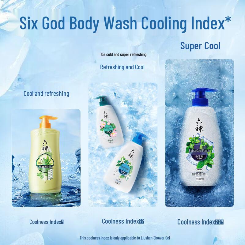 Liùshén Icy Cool Refreshing Shower Gel