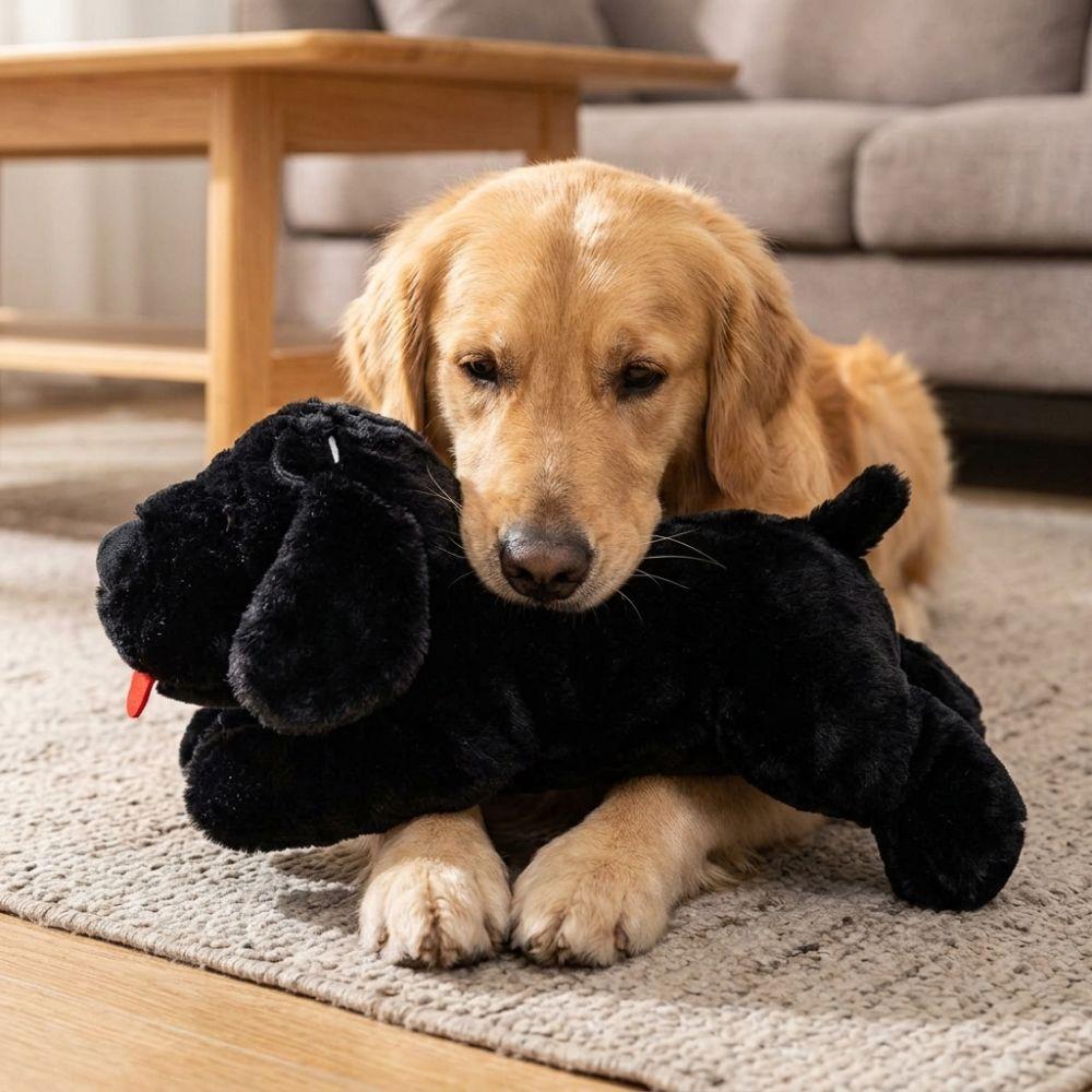 Sleep Aid Dog Anxiety Relief Pillow Soft Plush Dog Soothing Toys Pet Companion