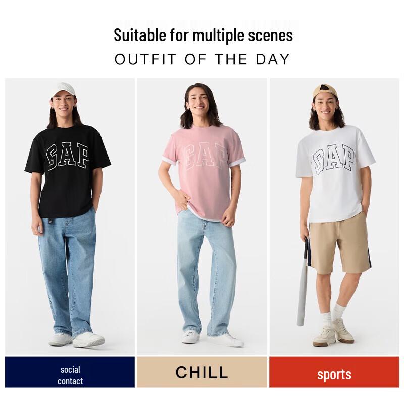 Gap Unisex Logo Cotton Short Sleeve T-Shirt