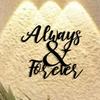 Metal Wall Art Always Forever Vintage Plaque Romantic Gift Home Decor