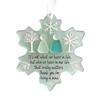 Snowflake Shaped Sea Glass Ornament Handmade Sea Glass Art Friendship Keepsake Coastal Winter Christmas Tree Decoration
