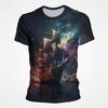 Segelboot Piratenschiff Grafik T-Shirts Herren 3D-Druck Kurzarm Tee Tops Lässig Herren Übergröße Streetwear T-Shirt Ropa Hombre