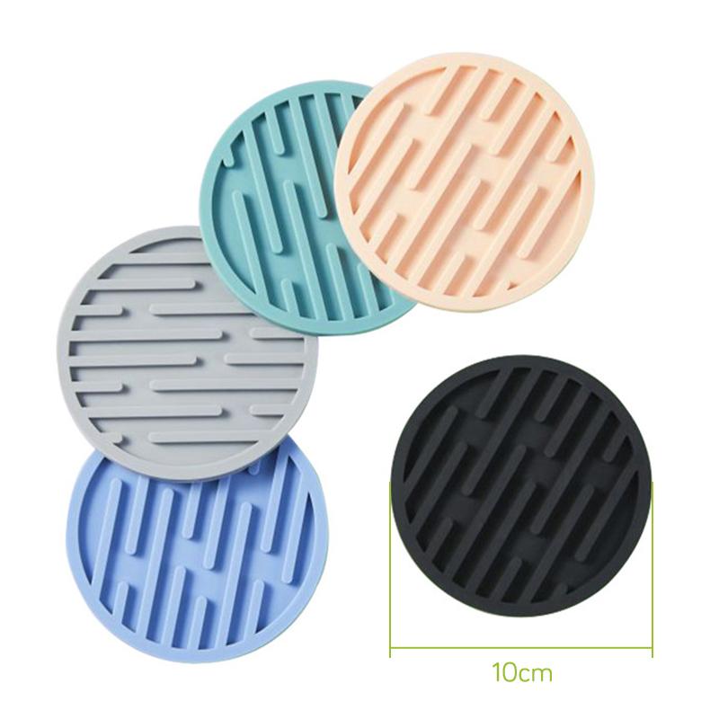 Lebensmittelechter Silikon-Tassenuntersetzer Silikon-Untersetzer Tassenunterlage Rutschfeste Isolierunterlage Tassenmatte Halter für heiße Getränke Haushaltsküchenzubehör