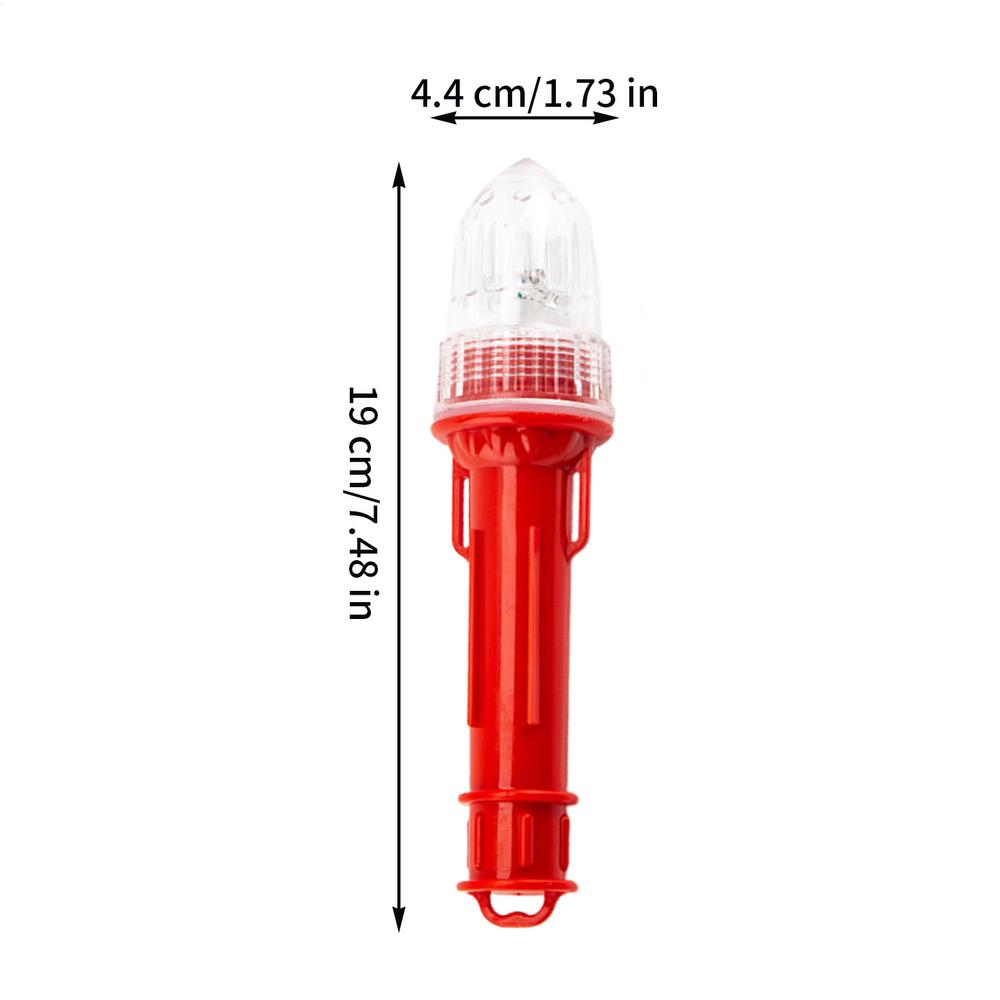 Flares For Boating Waterproof Safety Light For Buoys 2 Pieces Light Sensitivity Flares For Coast Lake River Boating Fishing