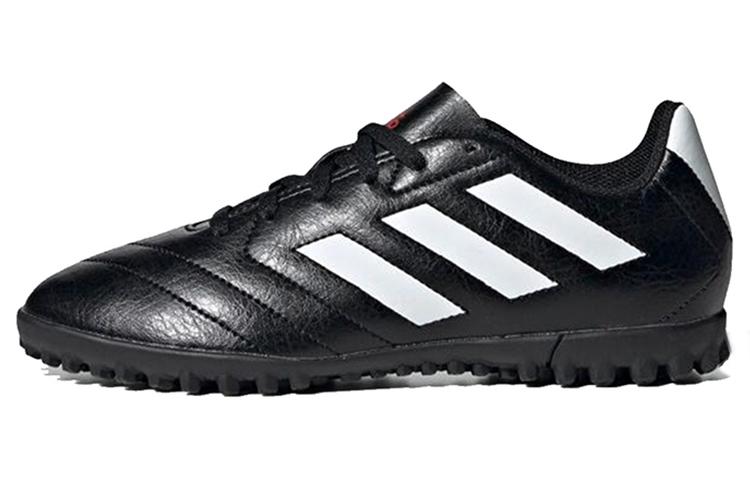 Adidas Goletto 7 Goletto Artificial Lawn Vii TF Lightweight Abrasion Resistant Low top Kids  Soccer Shoes Black White FV8710 28