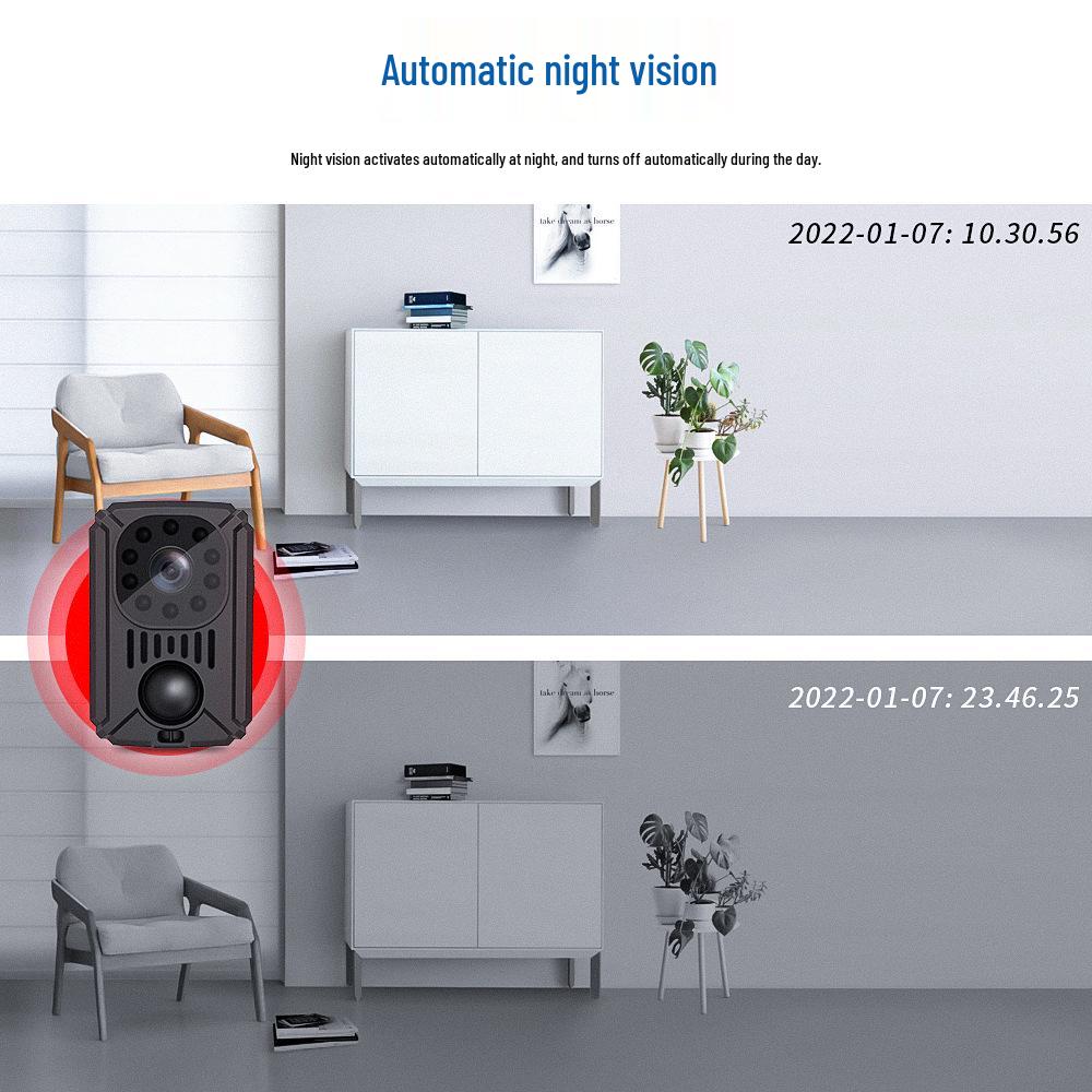 MD31PIR HD-Kamera: 11H Akku, Infrarot-Nachtsicht, Bewegungserkennung, Outdoor-Sport-Clip-Recorder