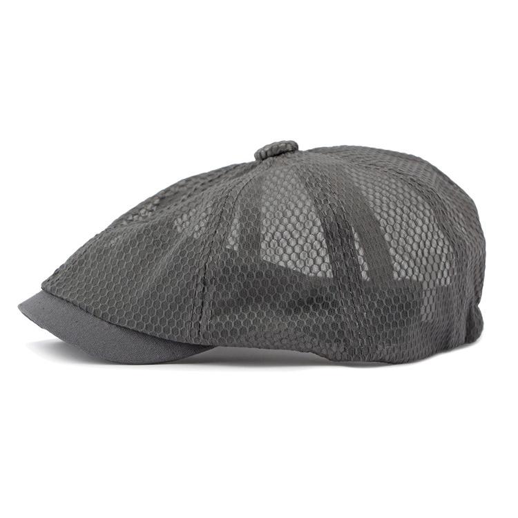 Men's Octagonal Hat Summer Breathable Sunscreen Sun Hat Retro Newsboy Hat For Women