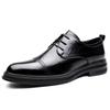 Fashion Brand Men'S Pointed Breathable Banquet Oxford Shoes Summer New Comfortable Lace Up Men'S Business Formal Leather Shoes