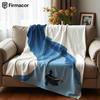 Winding Stream Anime Cartoon Flannel Blanket Soft Warm Throw for Bedroom Sofa Car Kids Holiday Gift