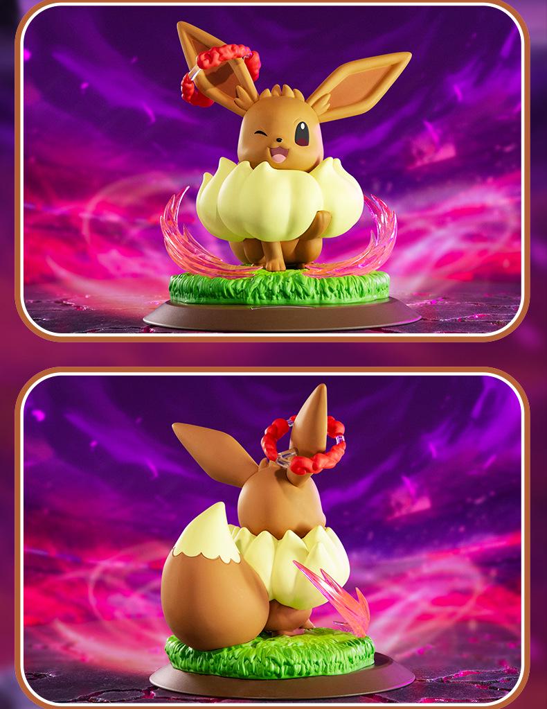 Playfulism Pokémon Charizard & Eevee Gigantamax Figures with Gengar & Pikachu Shining Moments Merchandise