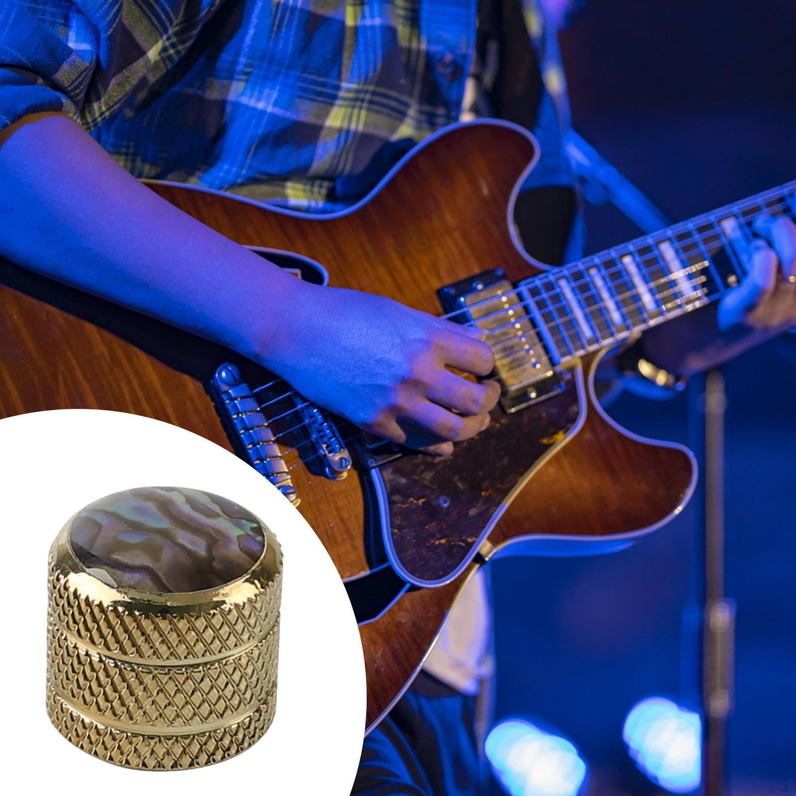 Control Knob Potentiometer Pot Knob,Sturdy,Easy Installation,for 6mm Shaft Pots Professional Guitar Gold