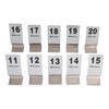 10PCS Table Number Cards Stainless Steel DoubleSided Digital Sign Seat Card 1120 Number