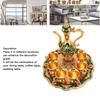 8PCS Zinc Alloy Wine Pot Kit Gold Green Turkish Tea Set Tea Sets Coffee Pot Set  Home Party Decor