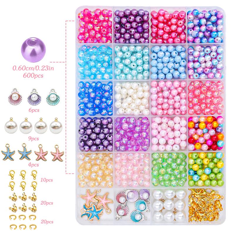 

1Set Beads Bracelet Making Kits Colorful Loose Bead Kits For Diy Necklaces Bracelets Jewelry Making Accessories Gifts A2