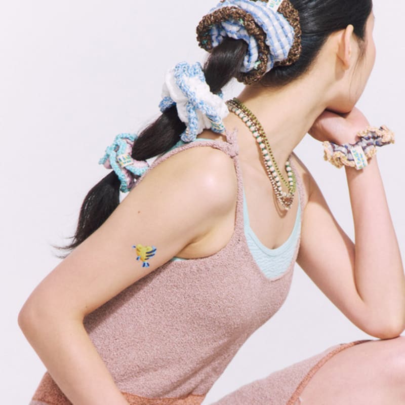 MISU A BARBE WAVE SCRUNCH MEDIUM WHITE