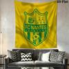 FC Nantes Wall Tapestry Aesthetic Wall Hanging Printed Fabric Blanket Decorative Tapestries for Bedroom Living Room Home Decor
