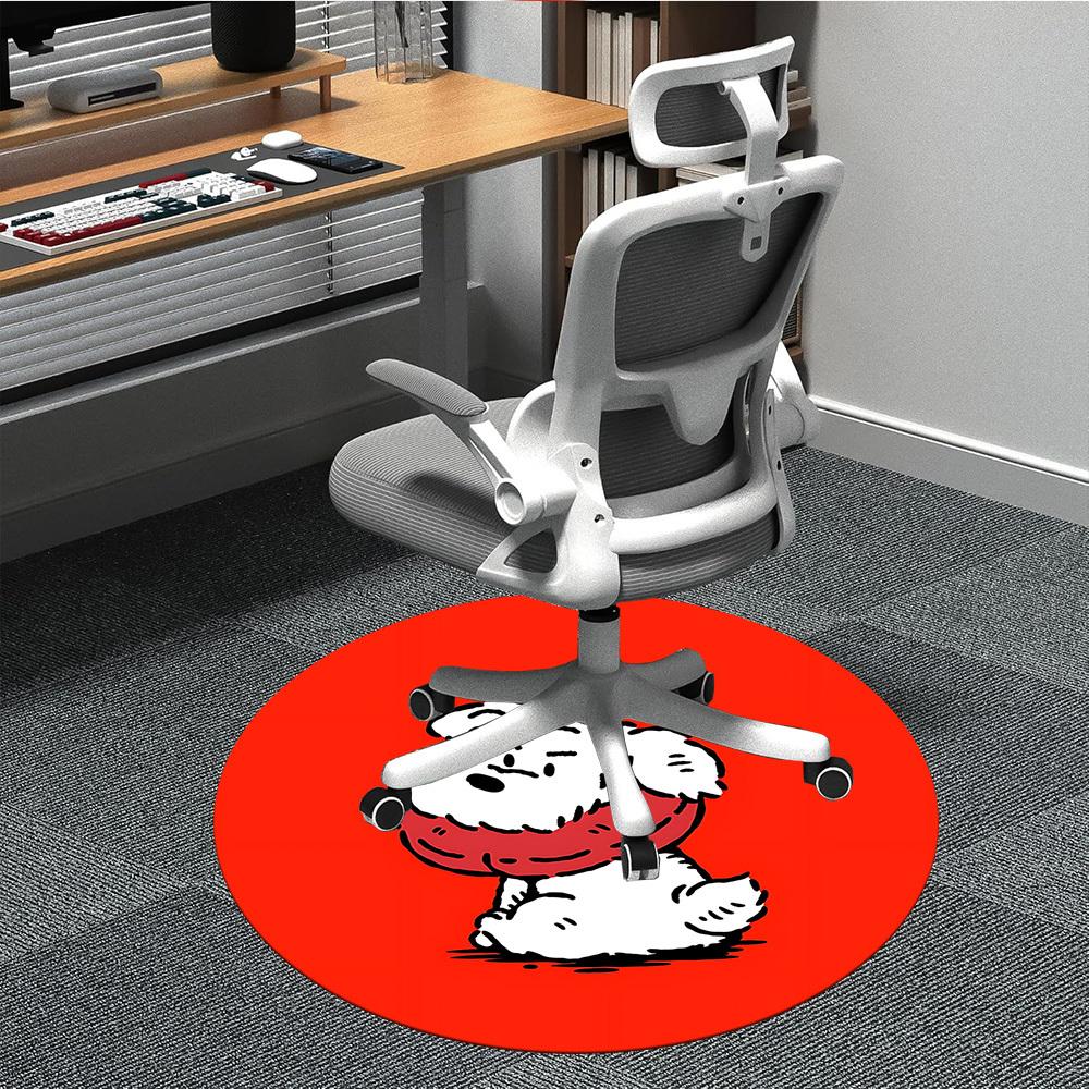 

1pc Cute Dog Chair Carpet for Office, Perfect for Office, Holiday Party Decoration Choice yy260314074 80cm by 80cm