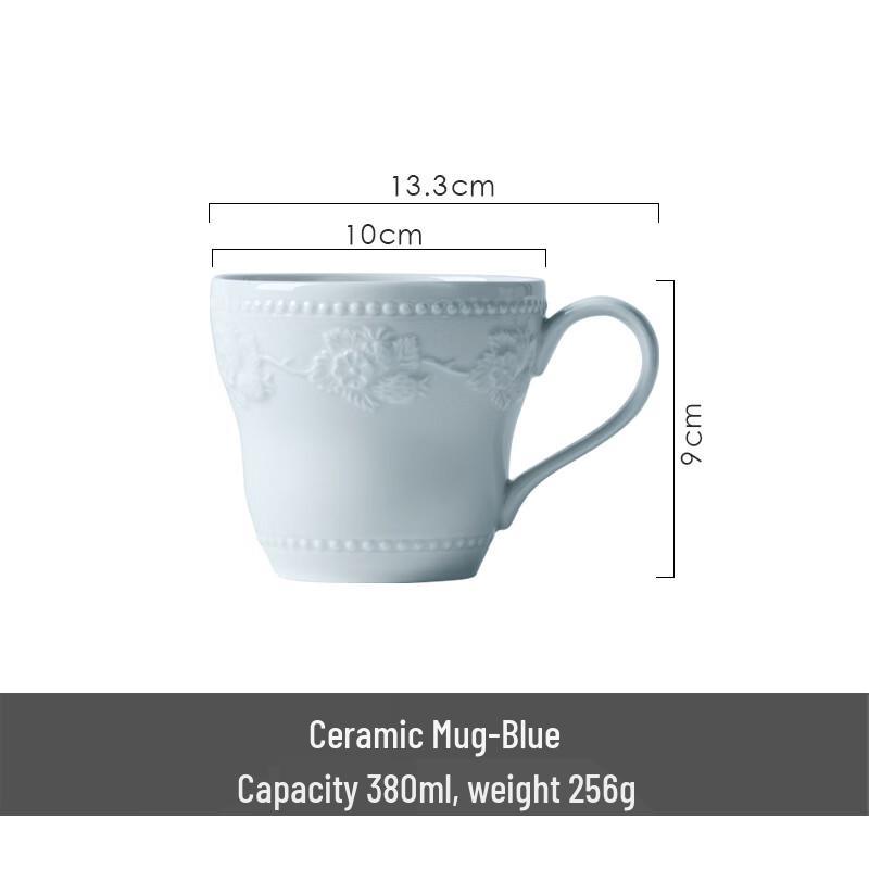 LISM Embossed Ceramic Coffee Mug