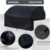 Weatherproof Barbecue Cover For 42 Inches Grills Elastic Hems Heavy Dutys Weatherproof Black Grills Top Cover