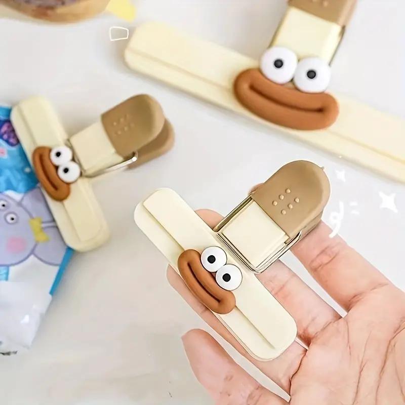 1Pcs Portable Sealing Clips for Food Bags Airtight Bag Clips Sealing Clip Strong Spring Chip Bag Clips Freshness Preserving Food Storage Clips