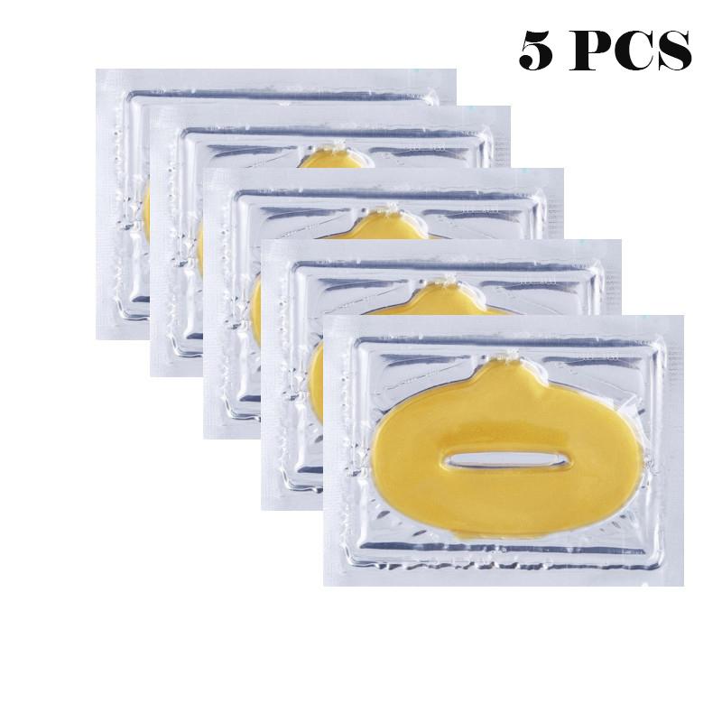 Gold Collagen Crystal Lip Mask Care Nawilżenie Nawilżenie Naprawa Usuń zmarszczki