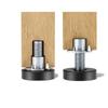 12/24Pcs 1/4" Furniture Leveling Feet Simple Table Chair Leg Levelers Feet  Deak