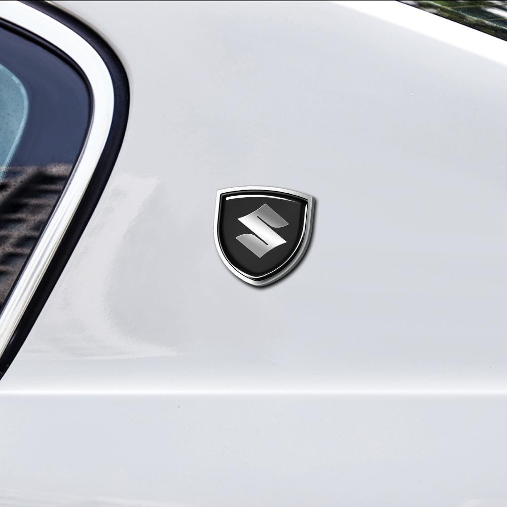 Car Styling 3D Metal Emblem Window Side Decal Exterior Sticker For Suzuki Alto Swift Jimny Grand Vitara Baleno SX4 Spoiler Wagon
