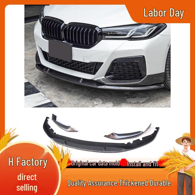 Compatible BMW New 5 Series Front & Rear Lip Kit (525/530Li) - Black Warrior MP Modification Kit.