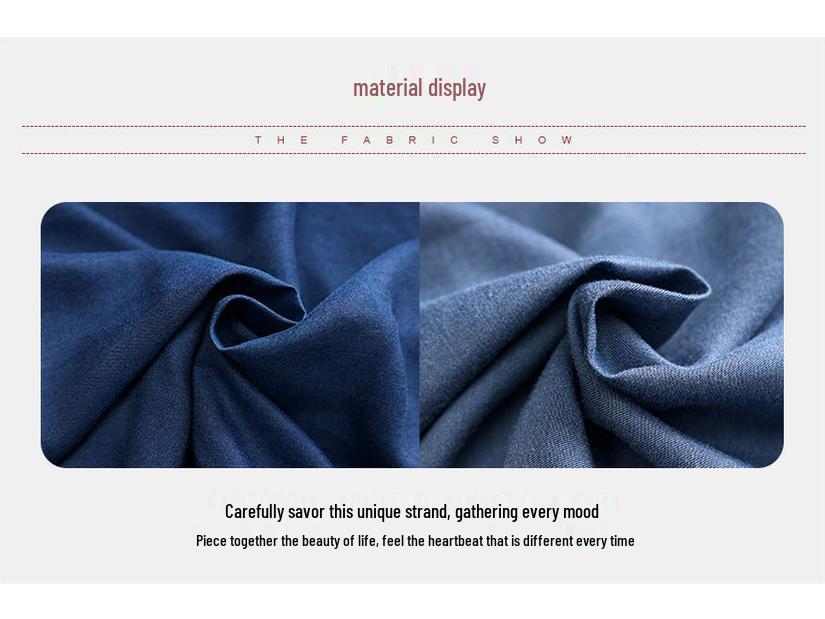 Women's Summer Tencel Denim Suit: Stylish 2025 Casual Two-Piece Set for Middle-Aged Mothers