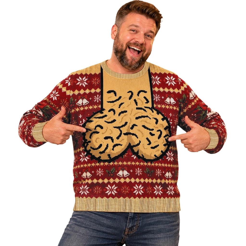 Men's Long Sleeve Crewneck T-Shirt, Casual Basic Tee Top for Everyday Wear and Outings