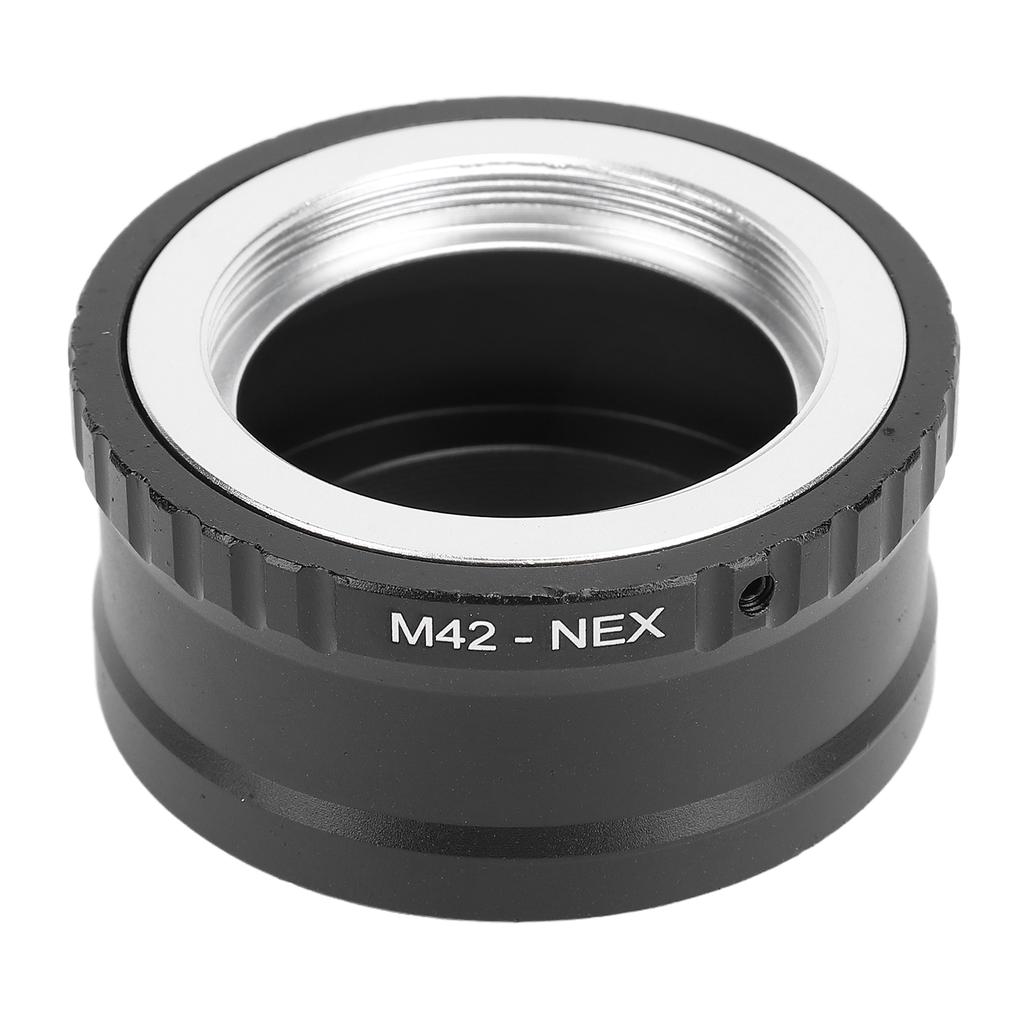 M42 auf für NEX Objektivadapter Aluminium Manueller Fokus Objektivkonverterring Kompatibel mit M42 Schraubanschlussobjektiv auf E-Mount